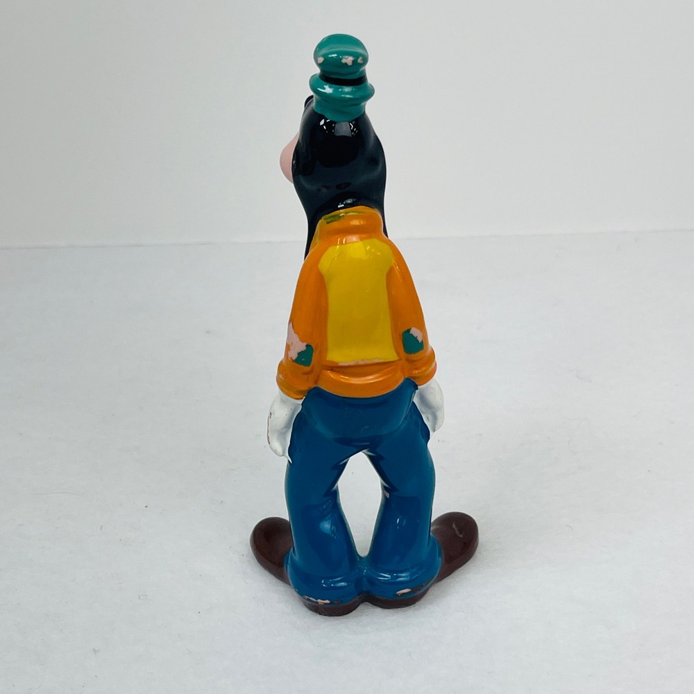 Vintage Disney Goofy Ceramic Figurine 5.5 Inch Japan Collectible Orange Blue - Picture 3 of 10